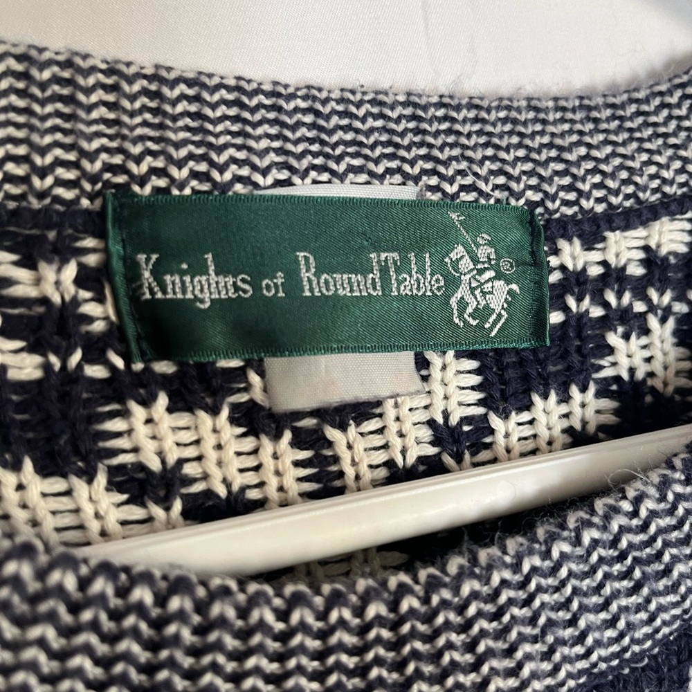 Vintage Knights Terrace Compass Rose Graphic Knit Sweater • Aesthetic Retro 90s - Picture 7 of 11